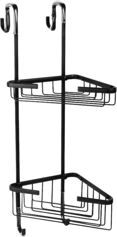 Полка Fixsen Hotel FX-853B-2 угловая, черная