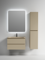 Тумба с раковиной Sancos Folk 80 подвесная, капучино