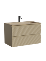 Тумба с раковиной Sancos Folk 80 подвесная, капучино