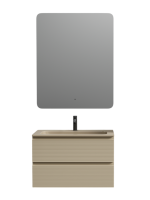 Тумба с раковиной Sancos Folk 80 подвесная, капучино