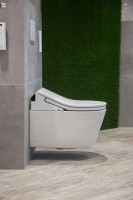 Комплект Унитаз подвесной Toto RP CW542ERY безободковый + Крышка Washlet RX TCF894CG#NW1 с дистанционным управлением + Инсталляция TECE Profil + Крепления TECEprofil 9380014