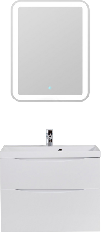 Мебель для ванной комнаты BelBagno Marino H60 bianco lucido, 80 см