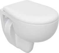 Комплект Унитаз подвесной Seramiksan Natura + Крышка + Инсталляция TECE Now 9400412 4 в 1 с кнопкой смыва