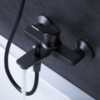 Душевая стойка AM.PM Gem F0790022 + Смеситель для ванны с душем AM.PM X-Joy F85A10022