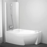Шторка на ванну Ravak Rosa CVSK1 140/150 L Transparent, профиль белый Шторка на ванну Ravak Rosa CVSK1 140/150 L Transparent, профиль белый