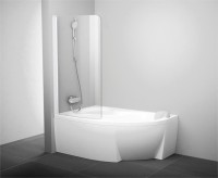 Шторка на ванну Ravak Rosa CVSK1 140/150 L Transparent, профиль белый