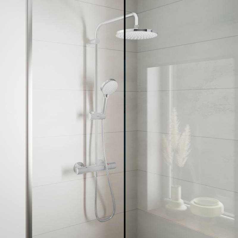 Душевая стойка Hansgrohe Vernis Blend 26276000 Showerpipe 200 1jet с термостатом, хром