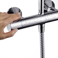 Душевая стойка Hansgrohe Vernis Blend 26276000 Showerpipe 200 1jet с термостатом, хром