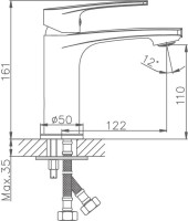 Смеситель для раковины Haiba HB587 HB10587