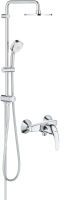 Душевая стойка Grohe BauCurve 27394002 + Смеситель для душа Grohe BauCurve 23631000