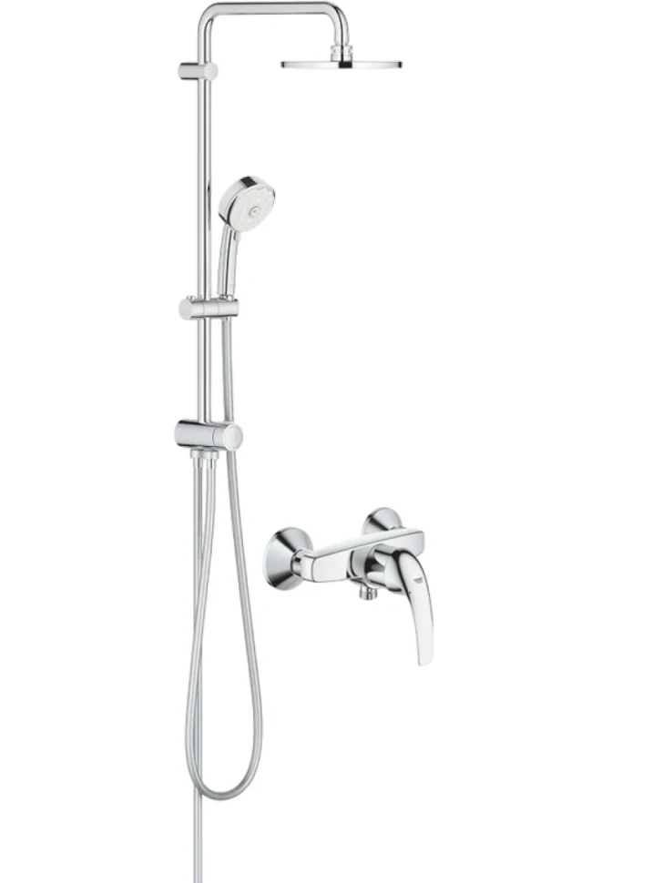 Душевая стойка Grohe BauCurve 27394002 + Смеситель для душа Grohe BauCurve 23631000