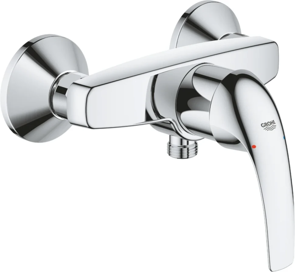 Душевая стойка Grohe BauCurve 27394002 + Смеситель для душа Grohe BauCurve 23631000