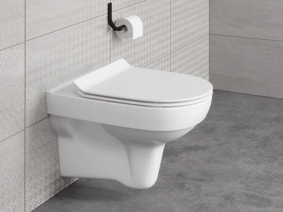 Комплект Унитаз подвесной Cersanit City Clean On DPL EO slim + Крепления Geberit Duofix 111.815.00.1 к стене + Звукоизоляция + Инсталляция UP 320 111.300.00.5 + Кнопка Sigma 01 115.770.JQ.5 лакированная, матовый хром