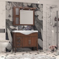 Тумба с раковиной Opadiris Мираж 100 светлый орех, с раковиной Кировит