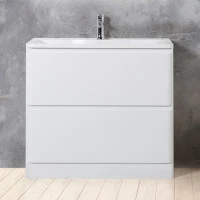 Тумба под раковину BelBagno Albano 80 напольная, bianco lucido