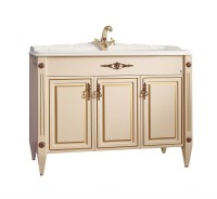Тумба под умывальник Империя Н 105 Слоновая кость с золотой патиной (37) Тумба под умывальник Империя Н 105 Слоновая кость с золотой патиной (37)
