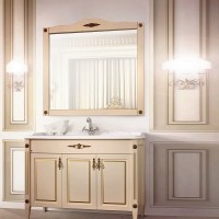 Тумба под умывальник Империя Н 105 Слоновая кость с золотой патиной (37) Тумба под умывальник Империя Н 105 Слоновая кость с золотой патиной (37)