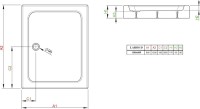 Поддон для душа Radaway Laros D 120x80 с сифоном