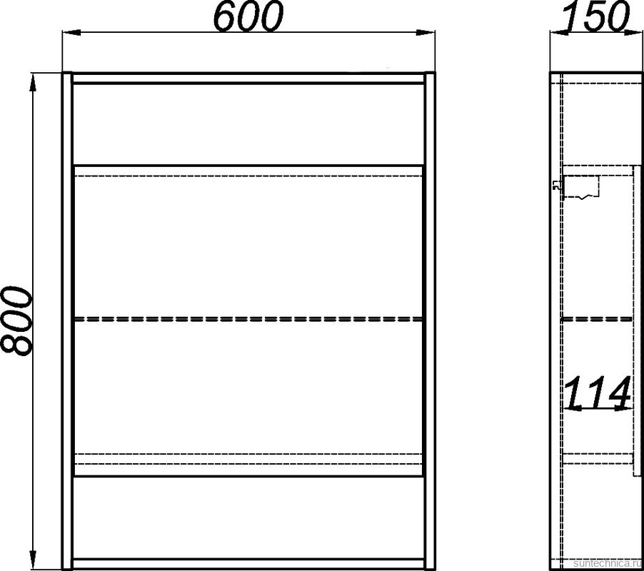 Мебель для ванной комнаты Aqwella City 60 дуб балтийский