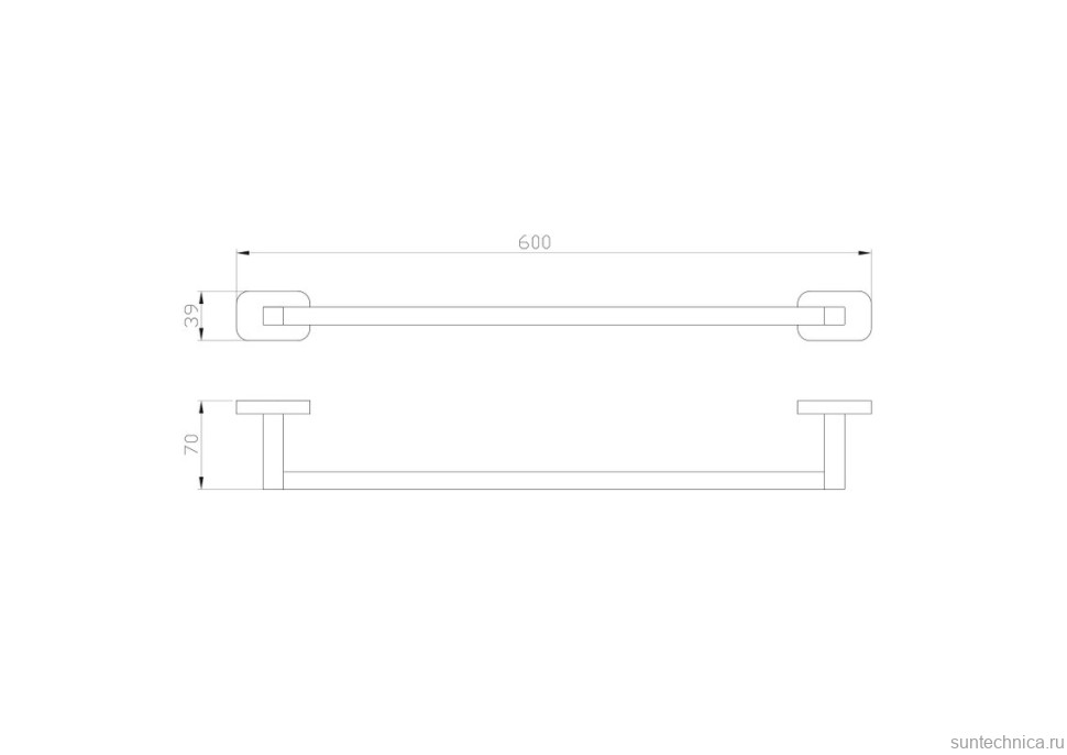Полотенцедержатель Wonzon & Woghand WW-9312 темный графит