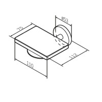 Мыльница AM.PM X-Joy A85A34244 настенная Мыльница AM.PM X-Joy A85A34244 настенная