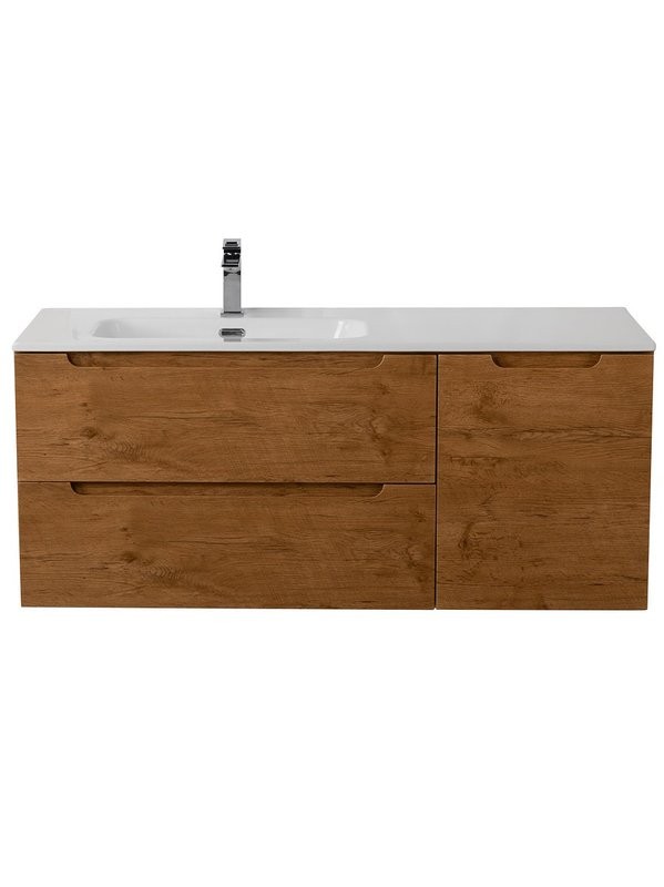 Тумба с раковиной BelBagno Etna L, 120 2 ящика, дверца, rovere nature