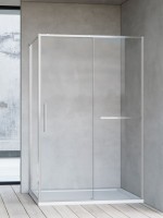Душевой уголок Vincea Slim Soft VSR-1SS9012CLBN 120x90, профиль брашированный никель, стекло прозрачное