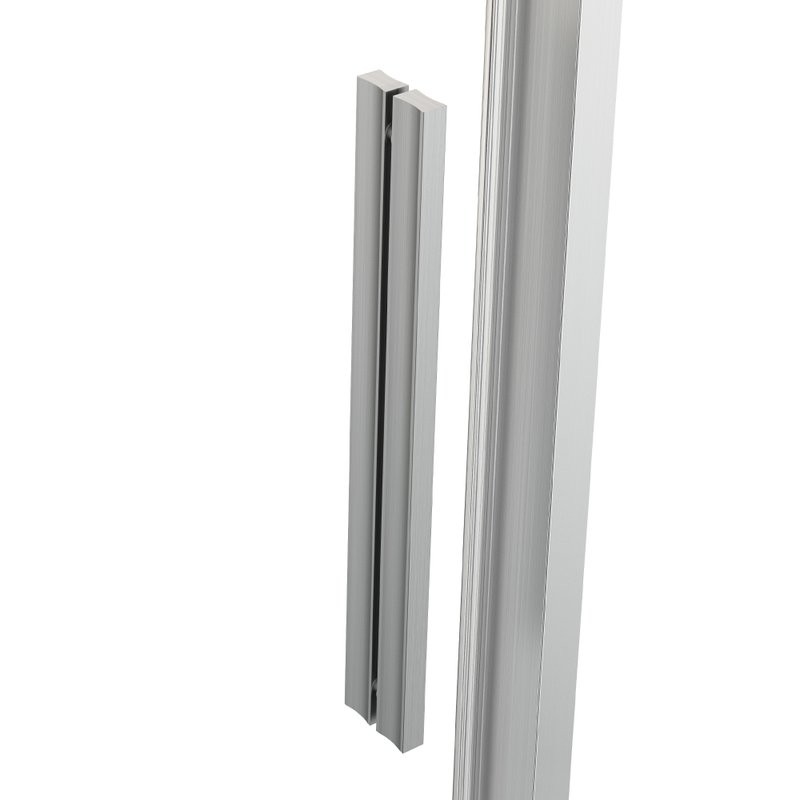 Душевой уголок Vincea Slim Soft VSR-1SS9012CLBN 120x90, профиль брашированный никель, стекло прозрачное