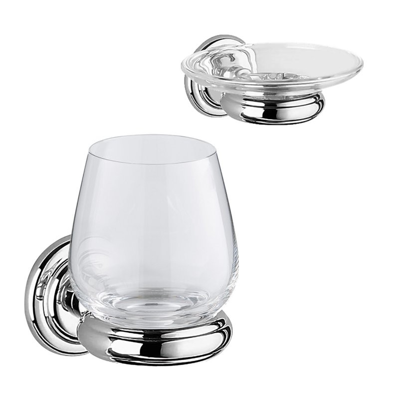 Набор Стакан Keuco Astor 02150019000 + Мыльница 02155019000