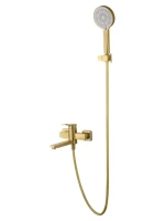 Смеситель для ванны с душем Wonzon & Woghand Frame WW-88639010-BG брашированное золото Смеситель для ванны с душем Wonzon & Woghand Frame WW-88639010-BG брашированное золото