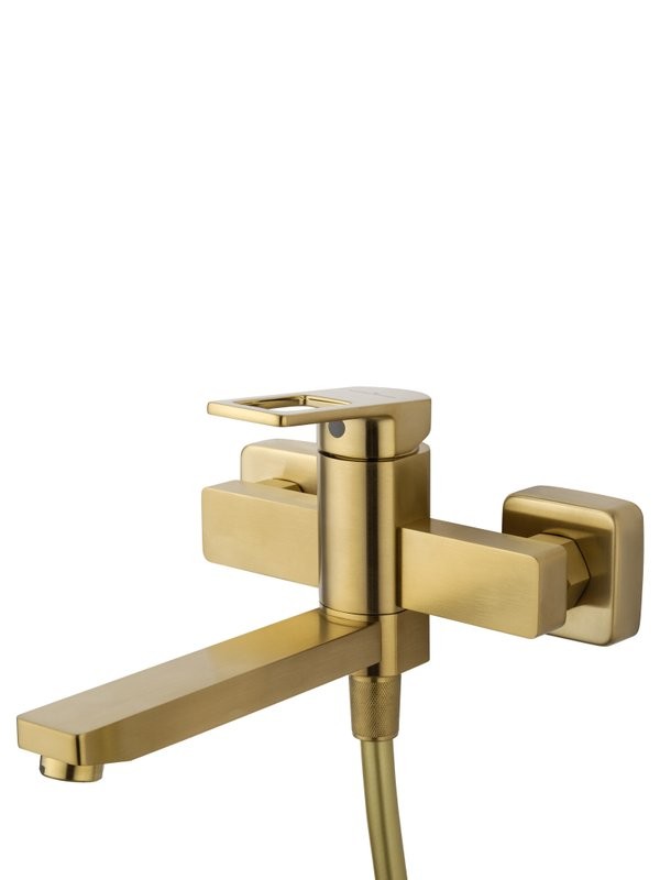 Смеситель для ванны с душем Wonzon & Woghand Frame WW-88639010-BG брашированное золото