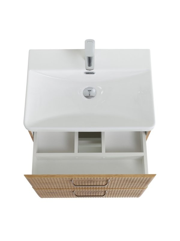 Мебель для ванной комнаты BelBagno Due 50 ручки матовый атласный никель, rovere nature