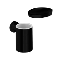 Набор Стакан Colombo Design Plus W4902.NM + Мыльница W4940.NM Набор Стакан Colombo Design Plus W4902.NM + Мыльница W4940.NM