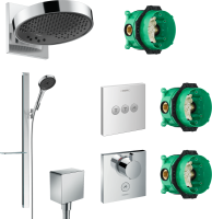 Душевой комплект Hansgrohe Rainfinity 250 (3 jet) 26232000 + 27671000 + 26455000 + 15761000 + 15764000