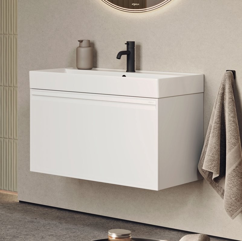 Тумба под раковину без столешницы Aqwella Pure 80 белая