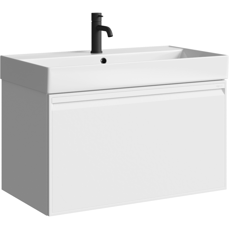 Тумба под раковину без столешницы Aqwella Pure 80 белая