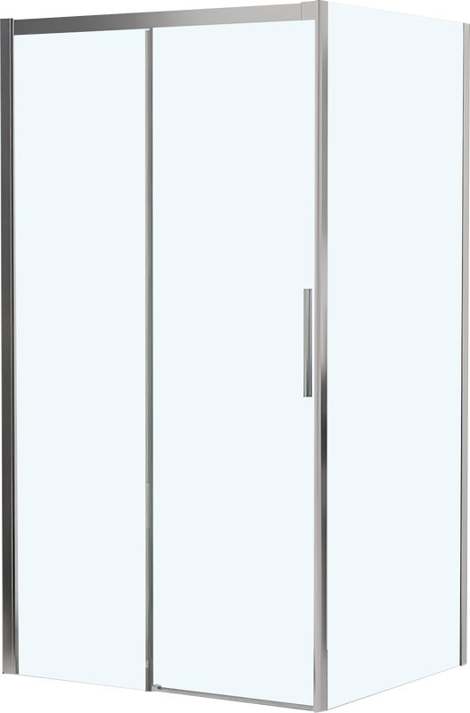 Душевой уголок RGW Leipzig LE-12+80 см (147-151)x80x195 профиль хром, стекло прозрачное