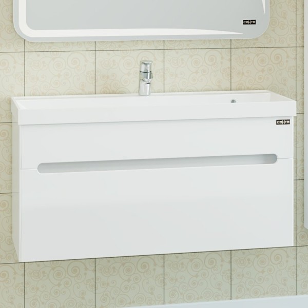 Тумба под раковину СаНта Лондон 100 подвесная