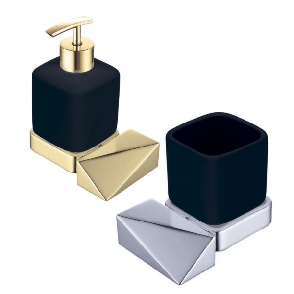 Набор Стакан Boheme New Venturo 10314-CR-B + Дозатор 10317-G-B