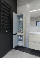 Шкаф-пенал для ванной Caprigo Forte 35 L беленый дуб Шкаф-пенал для ванной Caprigo Forte 35 L беленый дуб