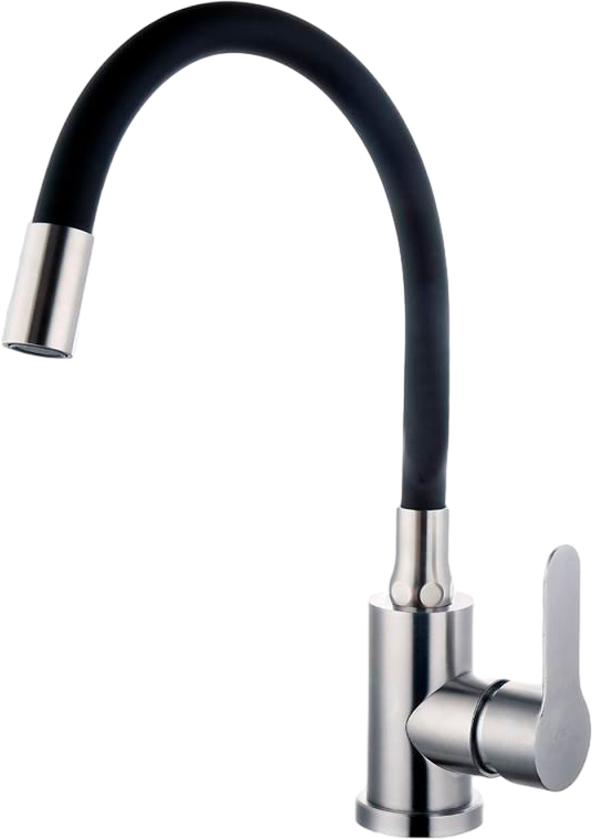 Смеситель для кухни Fashun A54101-7 сатин, черный