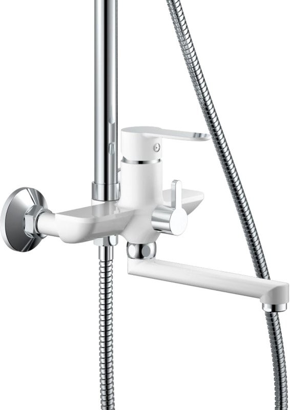 Душевая стойка Haiba HB557-8 белая