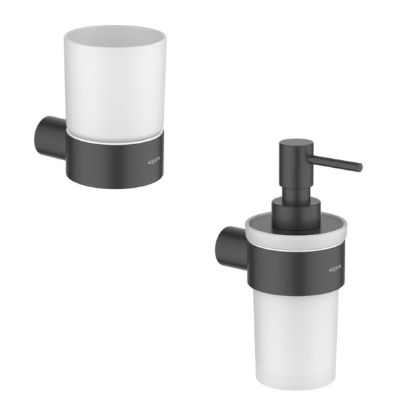 Набор Стакан AQUATEK Лира AQ4404MB + Дозатор AQ4405MB