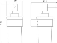 Набор Стакан AQUATEK Лира AQ4404MB + Дозатор AQ4405MB