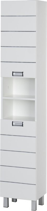 Шкаф пенал для ванной Aquanet Доминика 35 белый