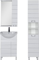 Шкаф пенал для ванной Aquanet Доминика 35 белый Шкаф пенал для ванной Aquanet Доминика 35 белый