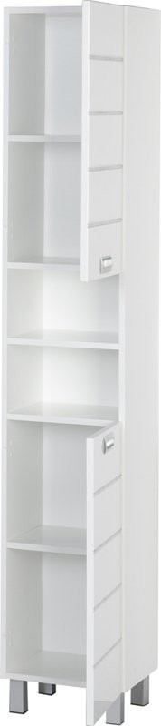 Шкаф пенал для ванной Aquanet Доминика 35 белый