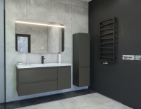 Тумба с раковиной Caprigo Forte 120 R подвесная, графит