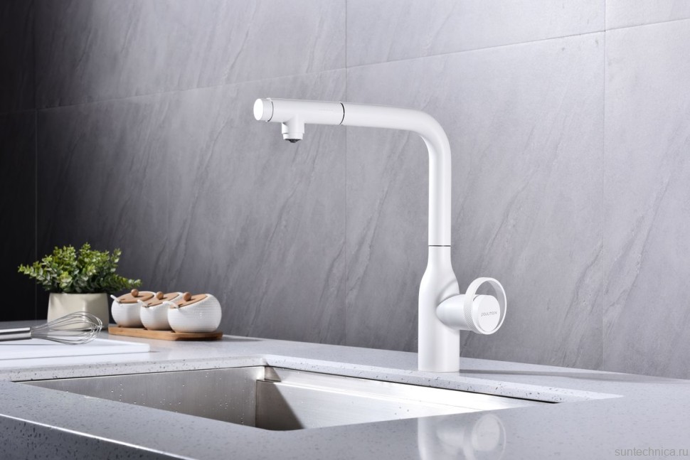 Смеситель для кухни Paulmark Urban Ur213104-431 матовый белый