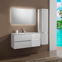 Тумба с раковиной Sanvit Кубэ -2 75 белый глянец